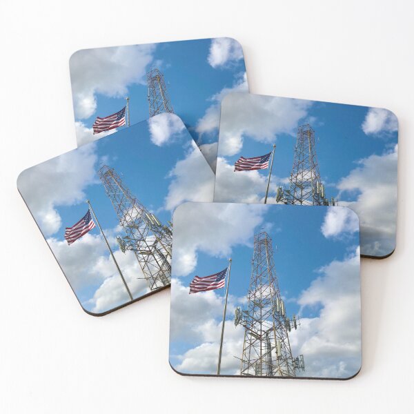 Item preview, American Flag with Cellphone Tower designed and sold by Christine  Wilson Photos.