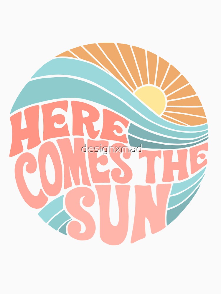 Disover Pink Groovy Here Comes the Sun | Essential T-Shirt 