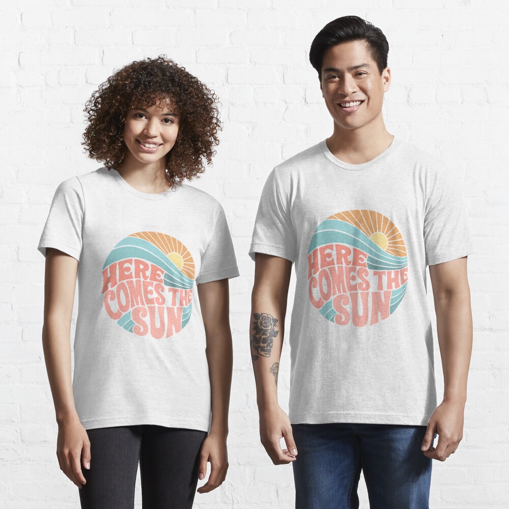 Disover Pink Groovy Here Comes the Sun | Essential T-Shirt 
