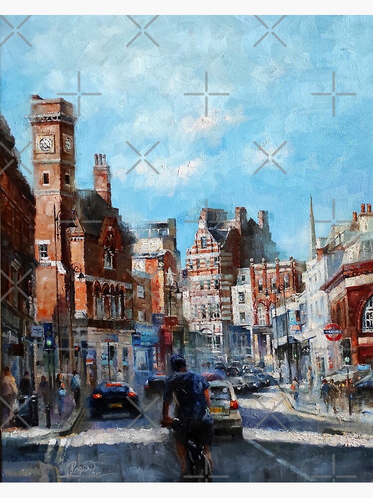 Thumbnail 3 of 3, Poster, Hampstead, Heath Street designed and sold by rogerpanart.