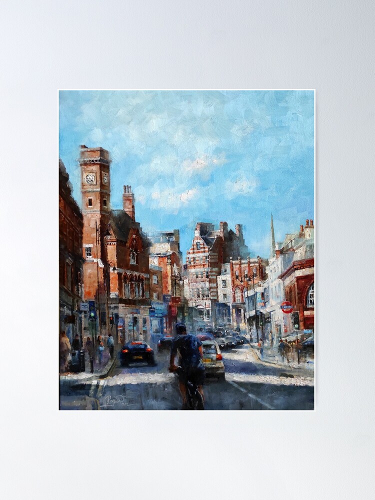 Thumbnail 2 of 3, Poster, Hampstead, Heath Street designed and sold by rogerpanart.