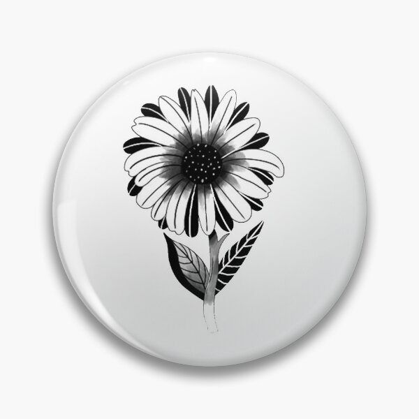 Artikelvorschau, Gänseblümchenblume 2021 B&W entworfen und verkauft von Lartimagination.