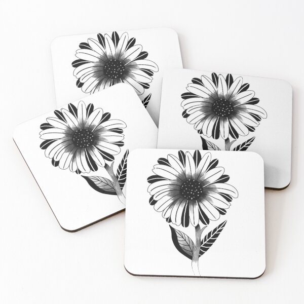 Artikelvorschau, Gänseblümchenblume 2021 B&W entworfen und verkauft von Lartimagination.