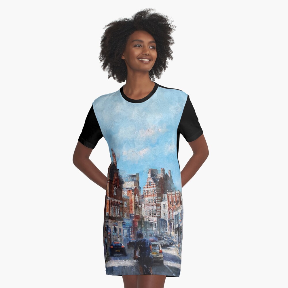 Item preview, Graphic T-Shirt Dress designed and sold by rogerpanart.