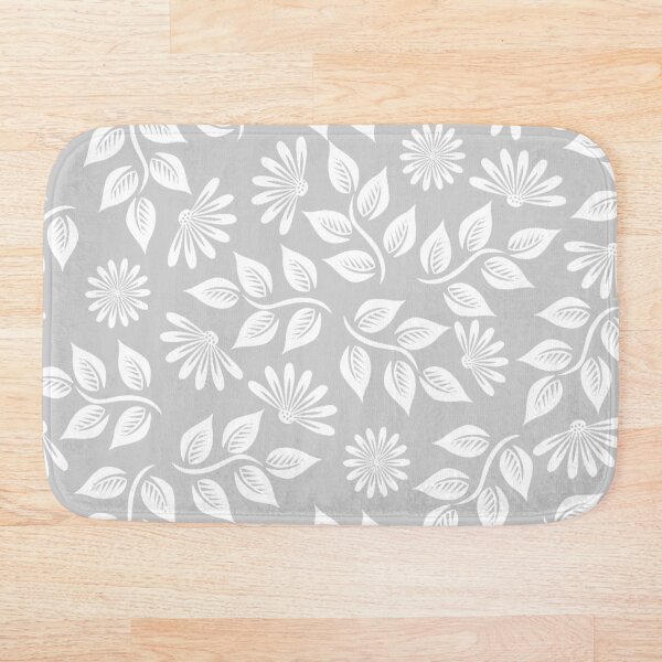 Item preview, Flowerly grey designed and sold by BathHeaven.