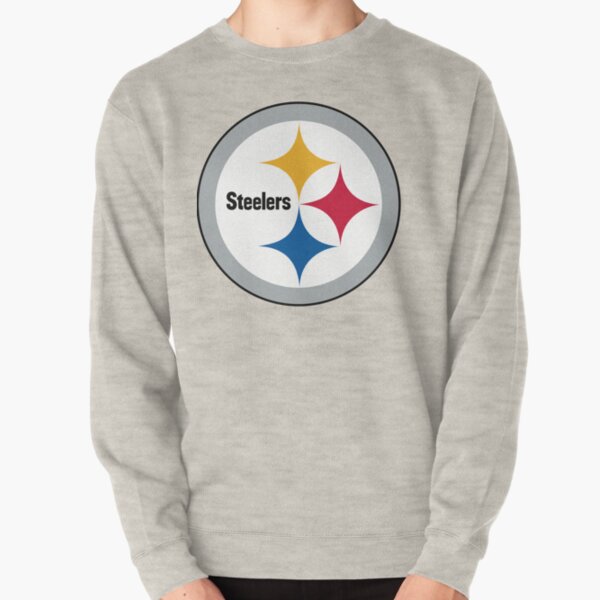 Men's Nike Heather Gray/Heather Black Pittsburgh Steelers Raglan 3/4-Sleeve Pullover Hoodie Size: Small