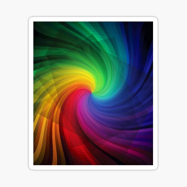 Rainbow Swirls Sticker