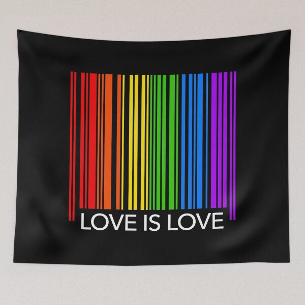 Item preview, Love is Love - Pride Rainbow Flag Barcode designed and sold by Thelittlelord.