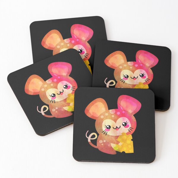 Item preview, CUTE KAWAII MOUSE WITH CHEESE designed and sold by NATUREZONE.