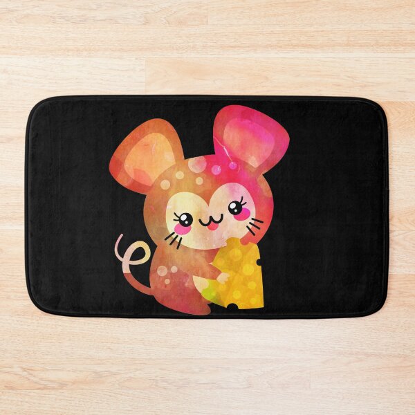 Item preview, CUTE KAWAII MOUSE WITH CHEESE designed and sold by NATUREZONE.