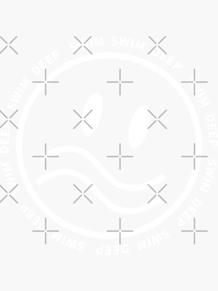 "Swim Deep Face Logo" Sticker by AGStore Redbubble