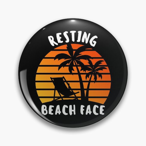 Item preview, Resting Beach Face Summer Vacation, Summer Beach Palm Trees Sunglasses #2 designed and sold by Happy-PrintZ.