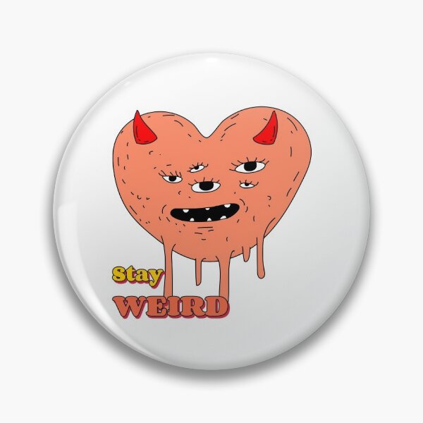 Item preview, Stay Weird, Drippy Heart designed and sold by SquishStitches.