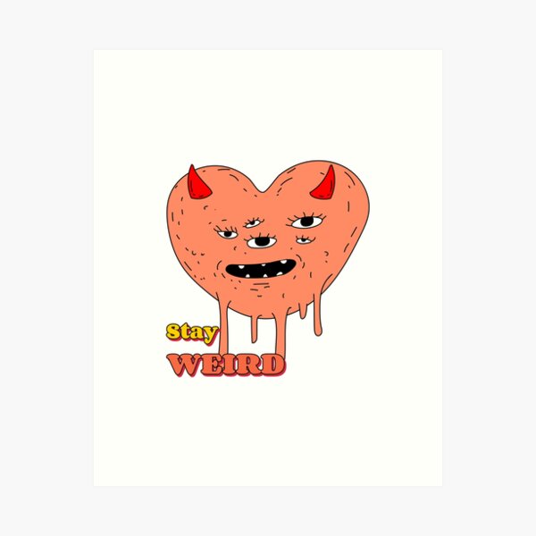 Weirdcore Drippy Heart | Poster