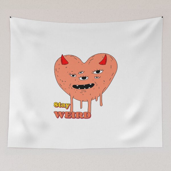Item preview, Stay Weird, Drippy Heart designed and sold by SquishStitches.