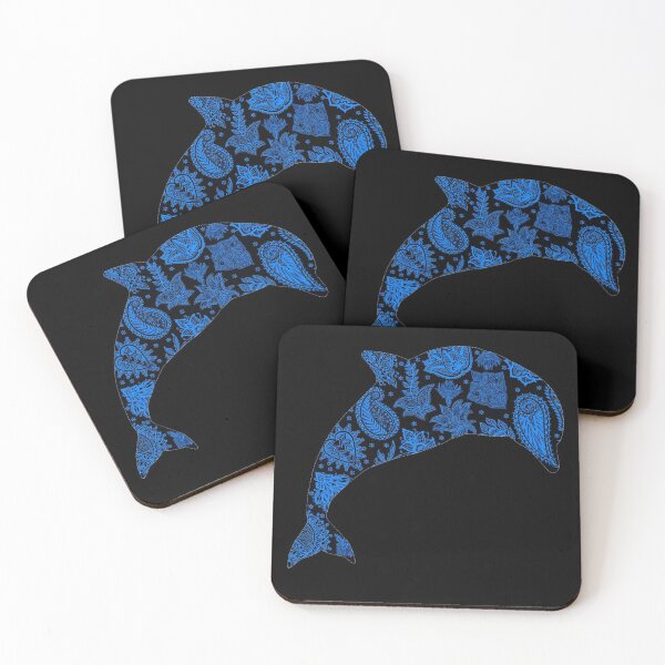 Item preview, blue dolphin marine life designed and sold by JL-Genuine.