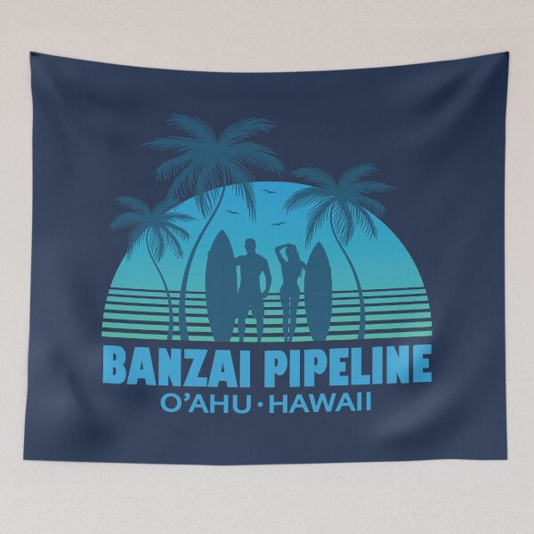 Item preview, Banzai Pipeline Oahu Hawaii Summer Surfing Design designed and sold by CynthiaGraphics.
