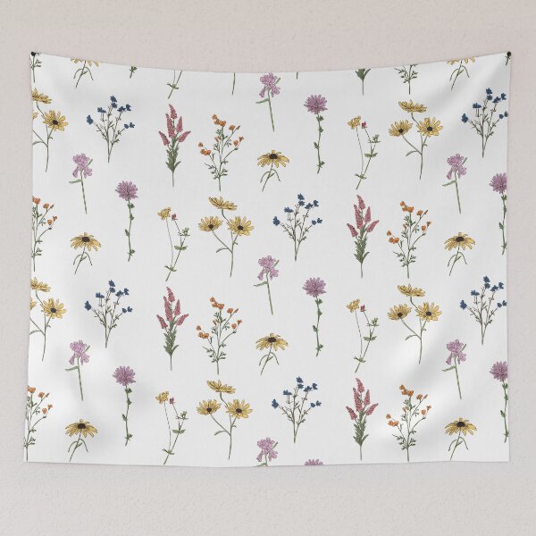 Item preview, Botanical wild flowers designed and sold by Anzarr.