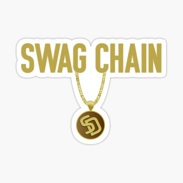 Swag Chain San Diego Baseball Home Run Sticker for Sale by 9ine9