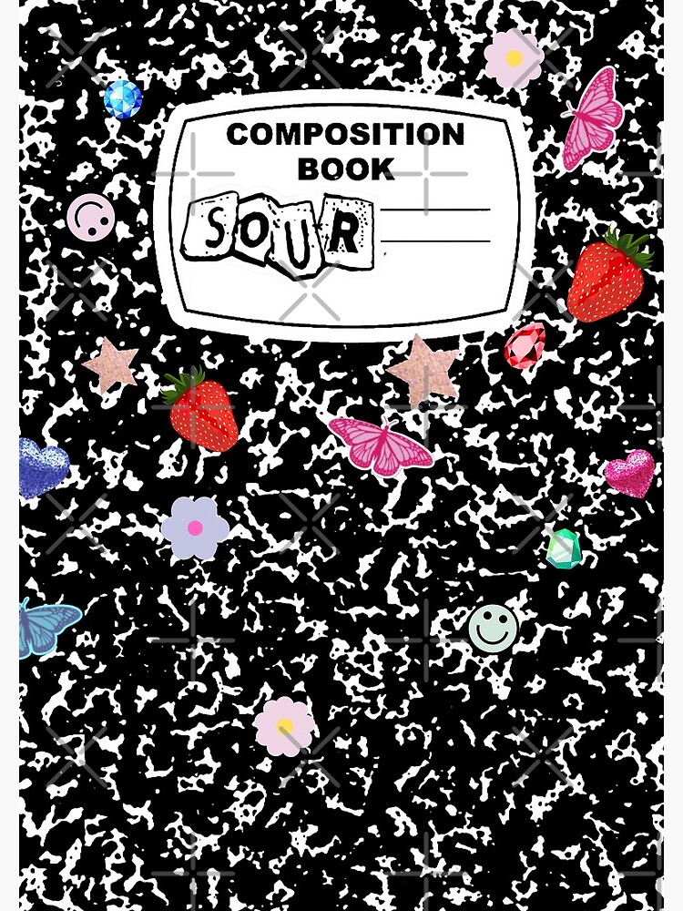 "Olivia Rodrigo Sour Composition Book" Spiral Notebook by popvibex