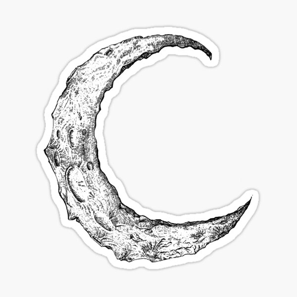 How to Draw a Crescent Moon Step by Step  Art by Ro