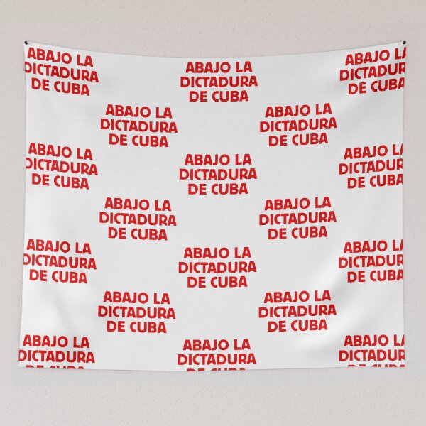 Item preview, Abajo la dictadura de Cuba designed and sold by Rustic Valley Studio.