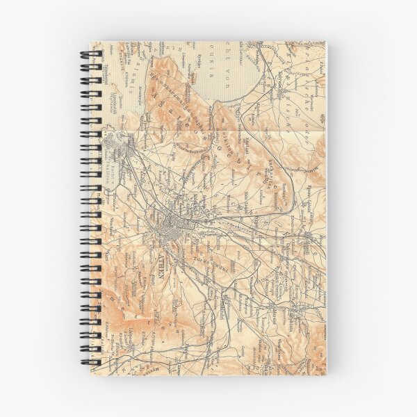 Item preview, Vintage Map of Athens Greece (1908) designed and sold by BravuraMedia.