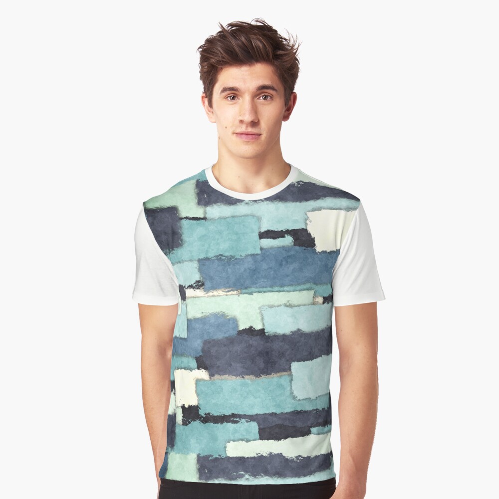 Layers of Colors Pattern Graphic T-Shirt