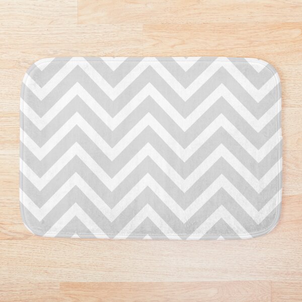 Item preview, Grey chevron pattern designed and sold by BathHeaven.