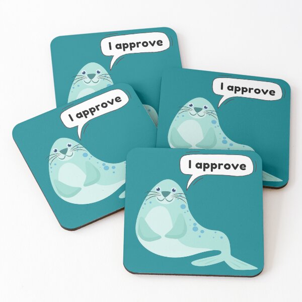 Item preview, Seal of approval designed and sold by The Agreeable Raven.