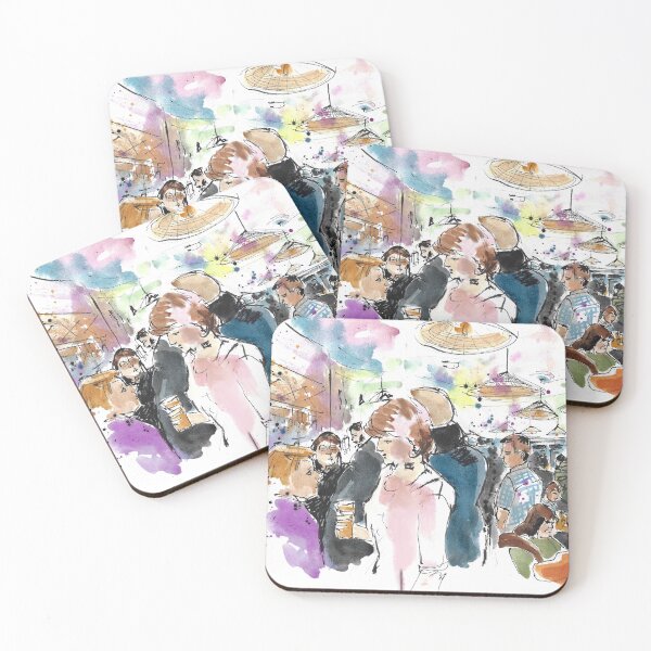 Item preview, Risc Global Cafe night out designed and sold by SerineTucciArt.