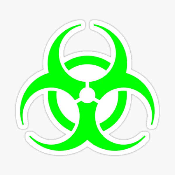 Biohazard symbol. Sticker