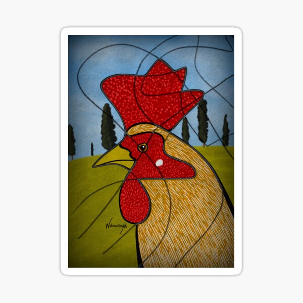 Crossing Lines 23 - The Rooster Sticker