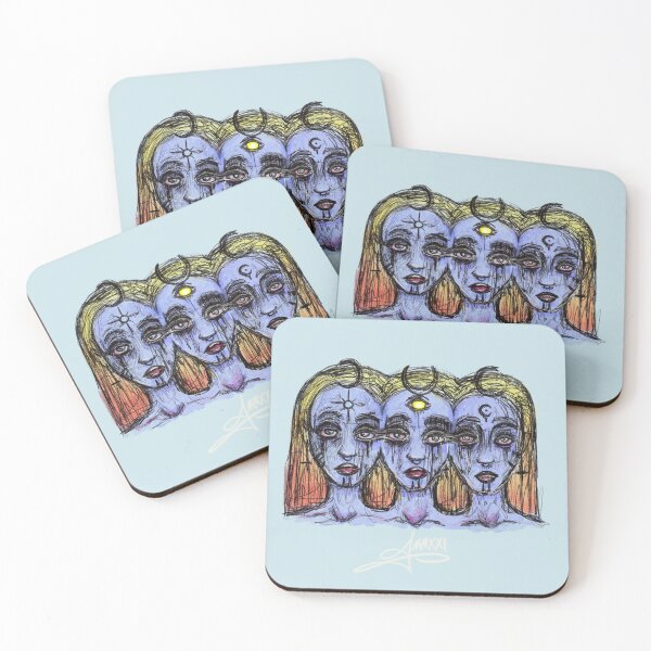 Item preview, Triplet Moon Goddesses designed and sold by TrippieToonz.