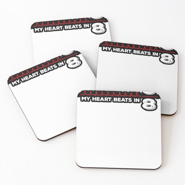 Item preview, My Heart Beats in 9/8 - for Drummers (white text bordered) designed and sold by Kendall Anderson.