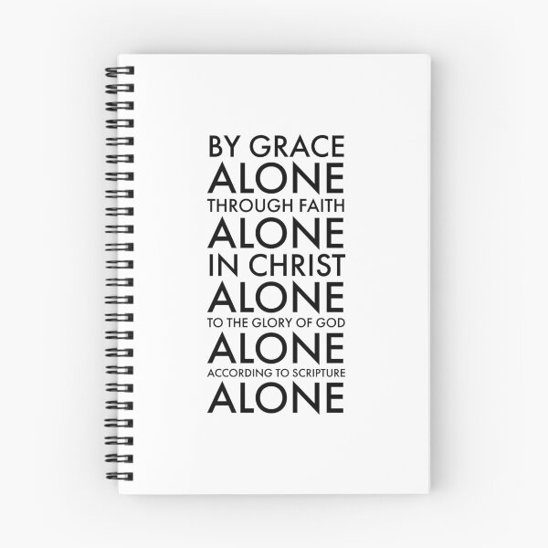 Item preview, The Five Solas - Calvinism Quote designed and sold by HalpinDesign.