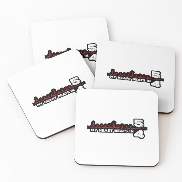 Item preview, My Heart Beats in 5/4 - for Drummers (white text bordered) designed and sold by Kendall Anderson.