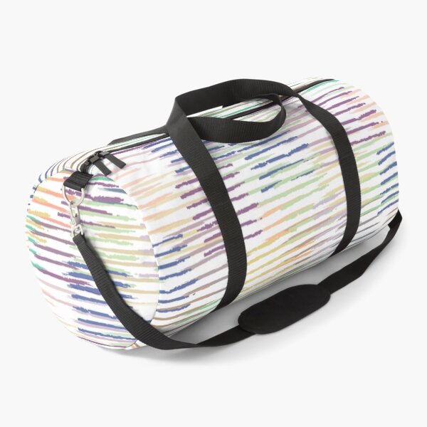 Colorful Pastel Brush Strokes Pattern Duffle Bag