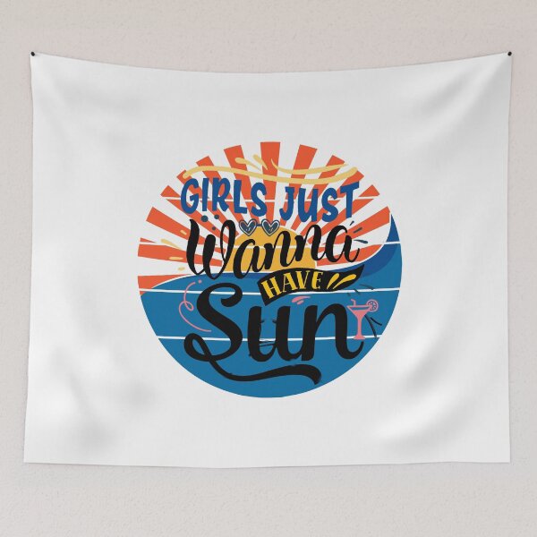 Item preview, Girls Just Wanna Have Sun designed and sold by KeysTreasures.