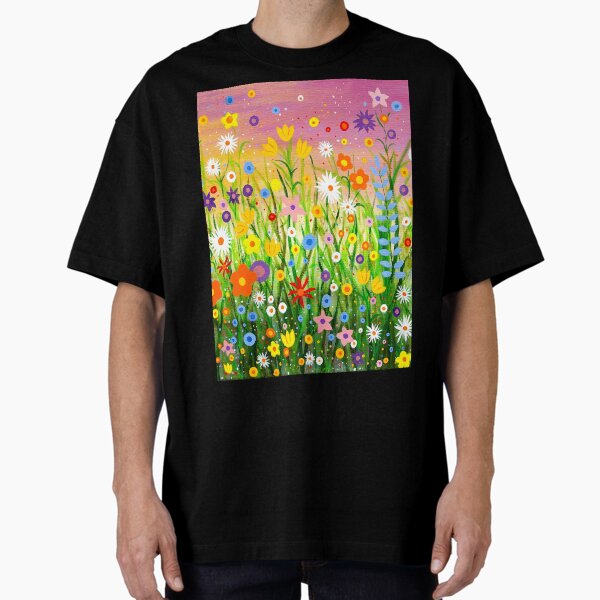 Happy Little Garden 3 Oversized T-Shirt