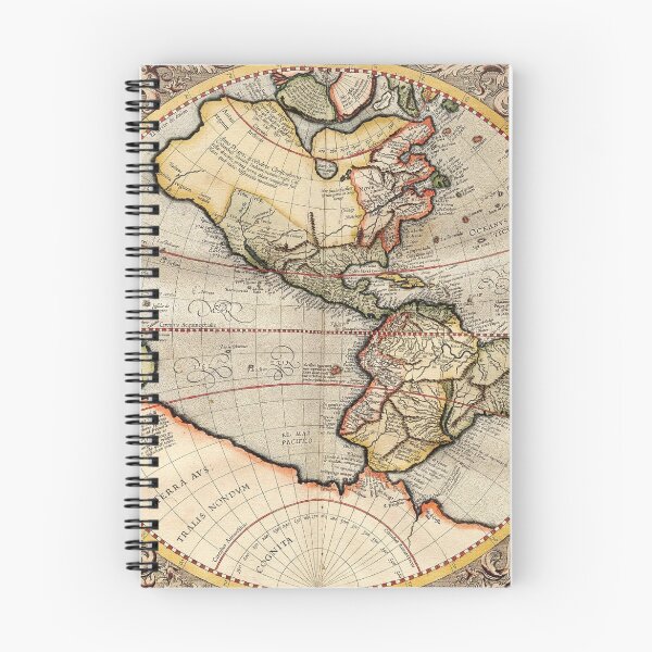 Item preview, Vintage Map of The Western Hemisphere (1596) designed and sold by BravuraMedia.