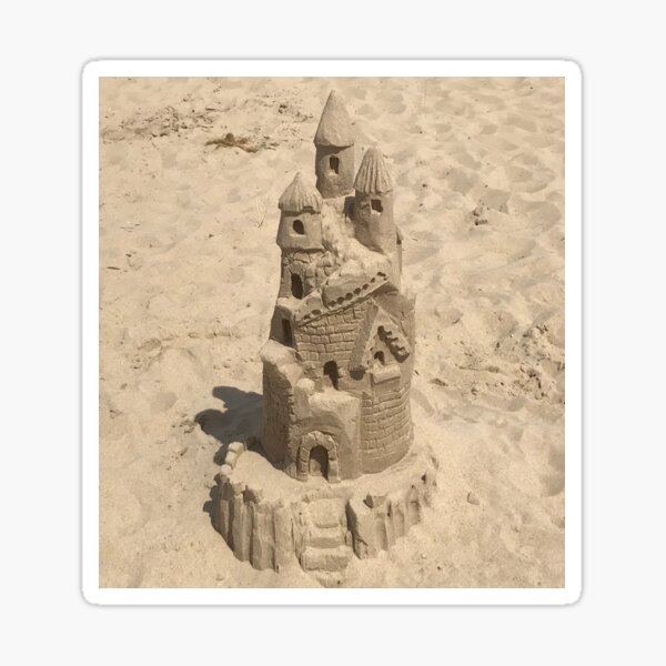 "Sandcastles, Sand Art " Sticker for Sale by roseinthewoods Redbubble