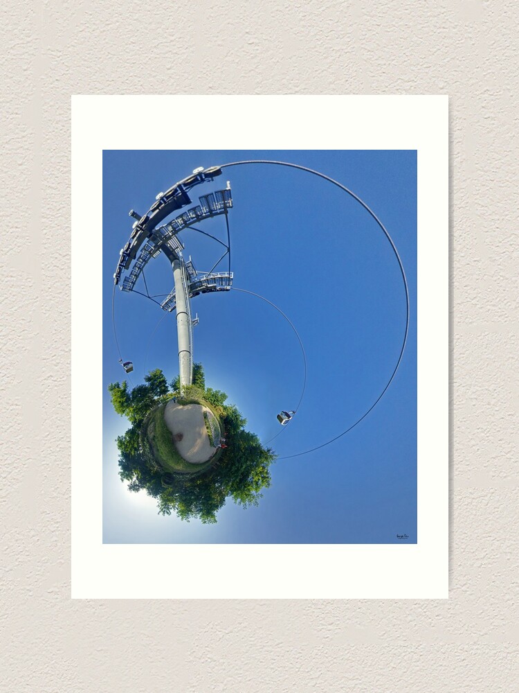 Alternate view of Cable car at Floriade 2012 Art Print