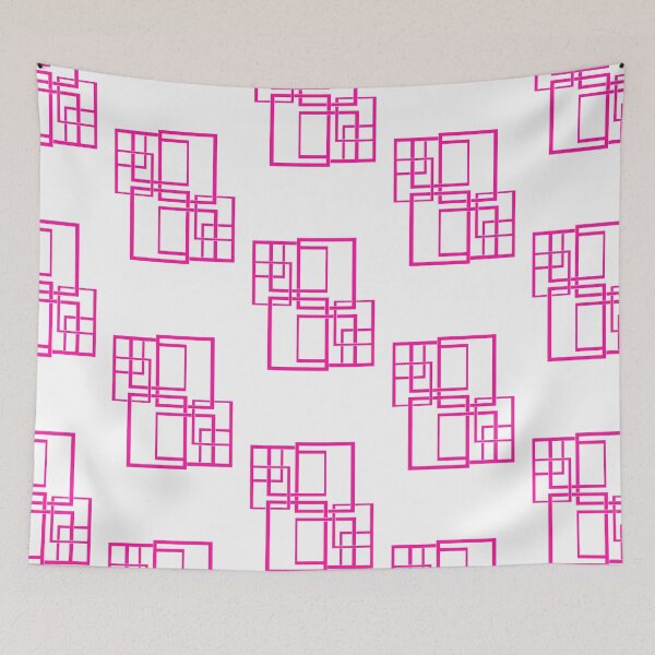 Item preview, Pink labyrinth shapes designed and sold by wiwiart.