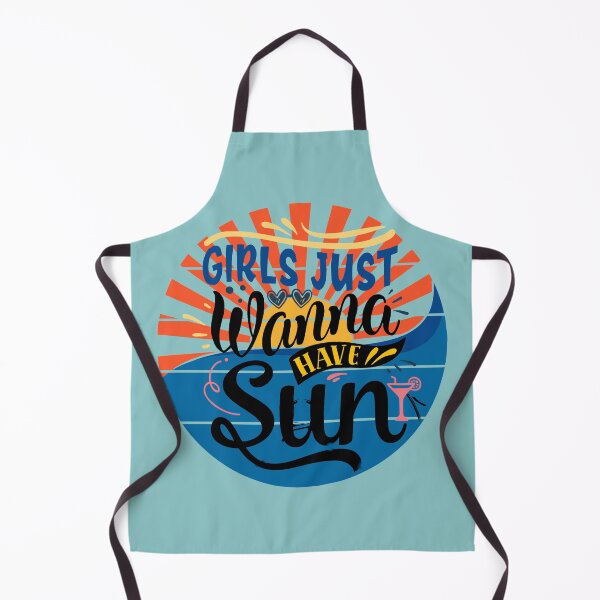 Item preview, Girls Just Wanna Have Sun Summer Fun Blue designed and sold by KeysTreasures.