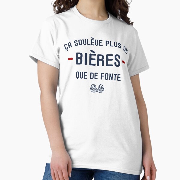 Ça soulève plus de bières que de fonte Cadeau Humour Pour L'Homme Classic T-Shirt