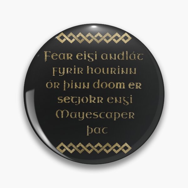 Item preview, Golden Viking quote designed and sold by ArneBAW.
