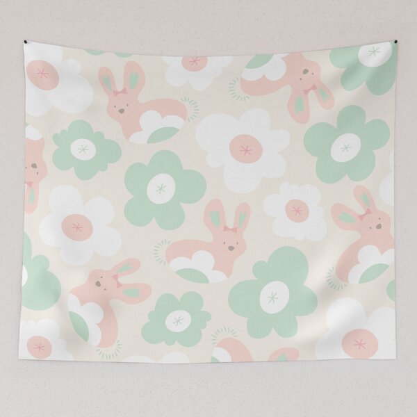Item preview, Whimsical Girl Baby Bunny And Daisies designed and sold by fatfatin.