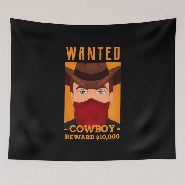 Item preview, Cowboy Wanted Print designed and sold by Heckabes.