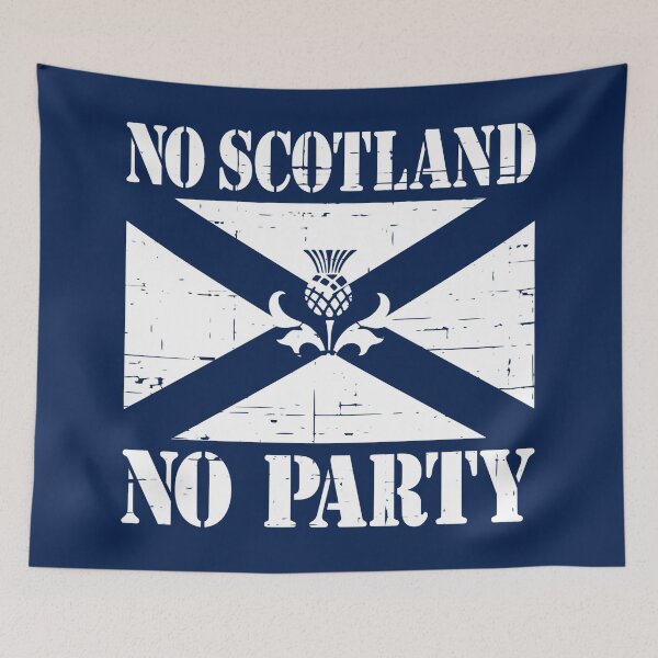 Item preview, No Scotland No Party Saltire And Thistle designed and sold by CoolYule.